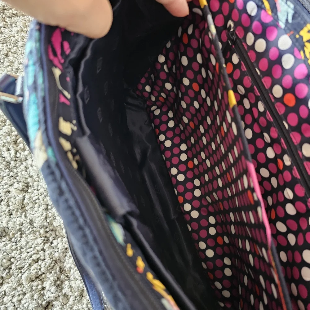 Vera Bradley Butterfly Flutter 2pc Bundle Laptop and Crossbody Purse Travel Work